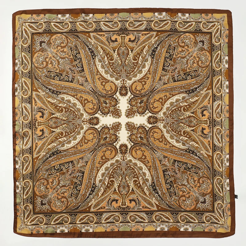Foulard 70×70 — Imprimé Floral Bohème