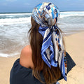 Foulard Carré Satin Graphique · Scarf — 90×90