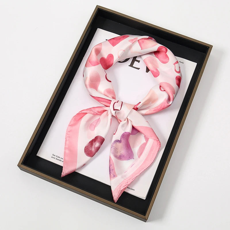 Foulard 70×70 — Imprimé Floral Bohème