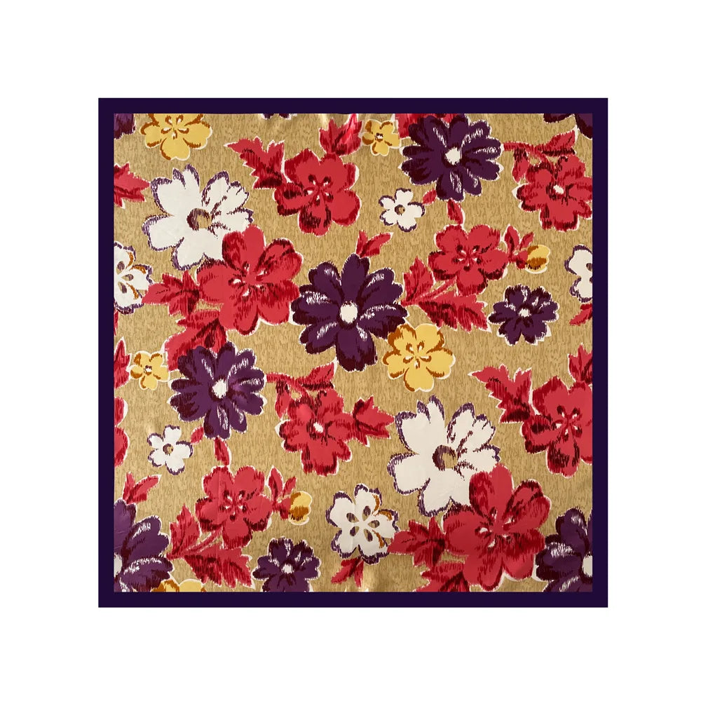 Foulard Carré Satin Graphique · Scarf — 90×90
