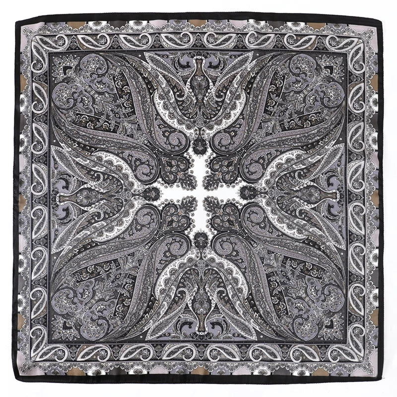 Foulard 70×70 — Imprimé Floral Bohème