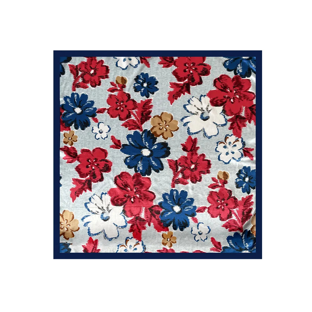 Foulard Carré Satin Graphique · Scarf — 90×90
